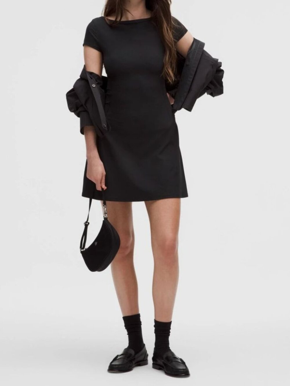 All Aligned Ribbed Mini Dress